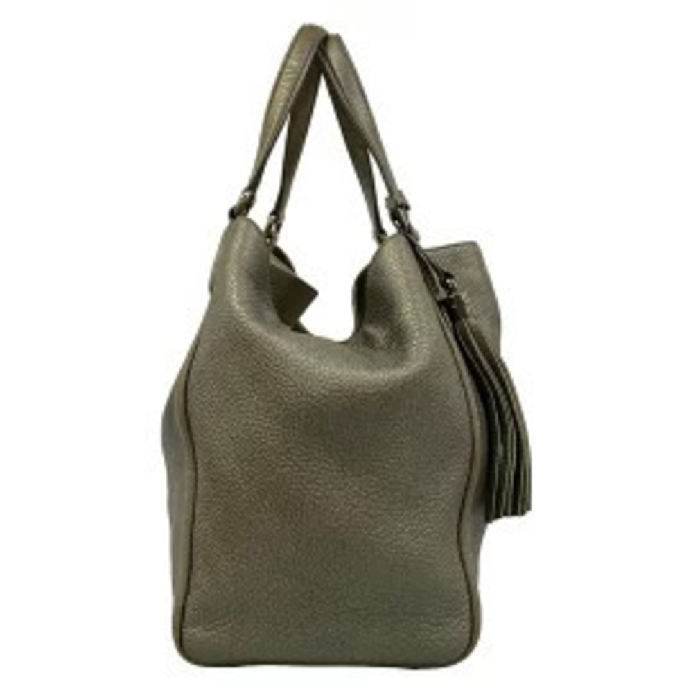 Gucci Soho Cellarius Tote Bag Gray Leather
